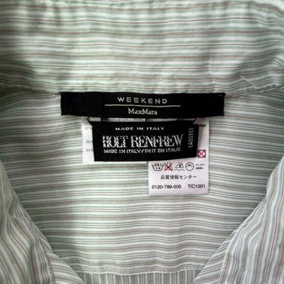 Max Mara country boho chic western blouse - silk made in Italy women's small S - Picture 3 of 11